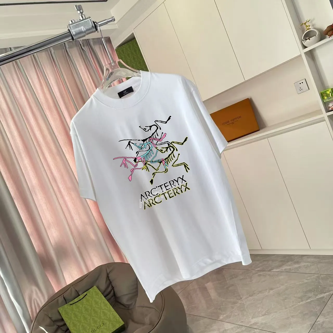 ARC'TERYX* 2025 New Arrival logo t g Same Style Size：S M L XL XXL ：Black White Pink Purple